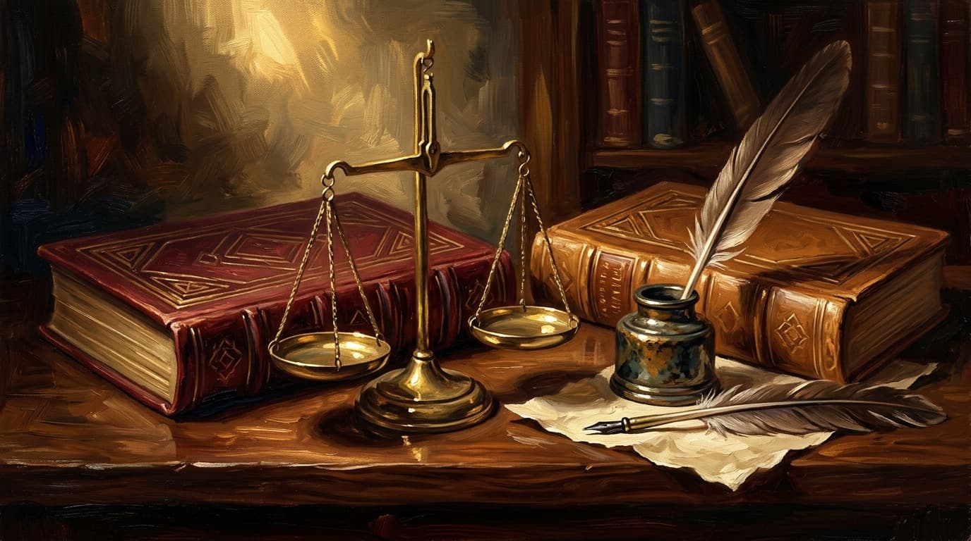 Painterly editorial illustration for "CLEP Humanities vs CLEP Analyzing and Interpreting Literature: which 6-credit literature CLEP is right for you?"