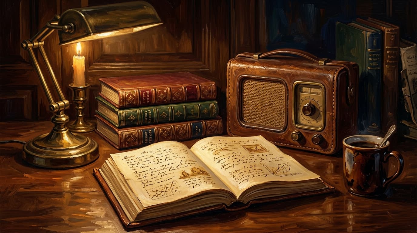 Painterly editorial illustration for "Best free resources for CLEP Western Civilization I (and which to skip)"