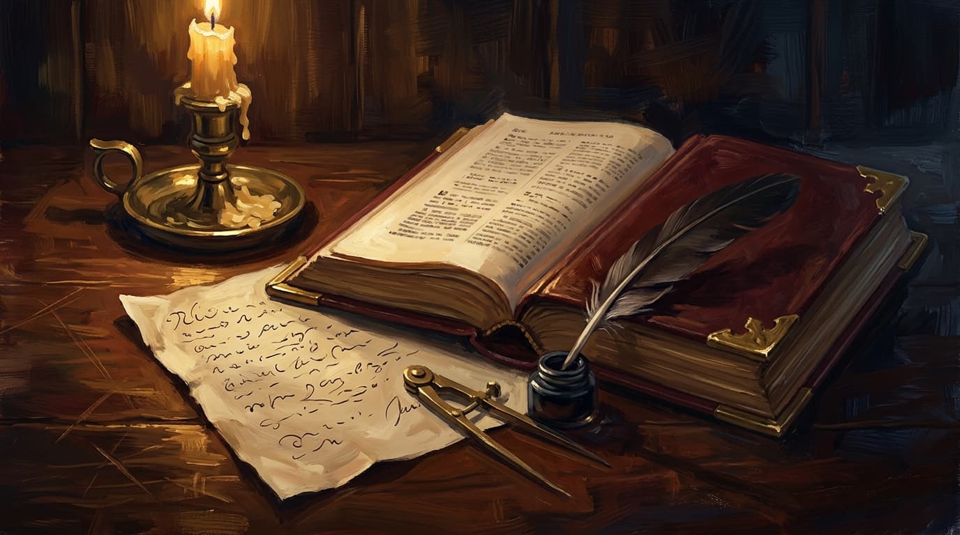 Painterly editorial illustration for "Renaissance and Reformation on CLEP Western Civilization I: from Petrarch to the Peace of Westphalia"